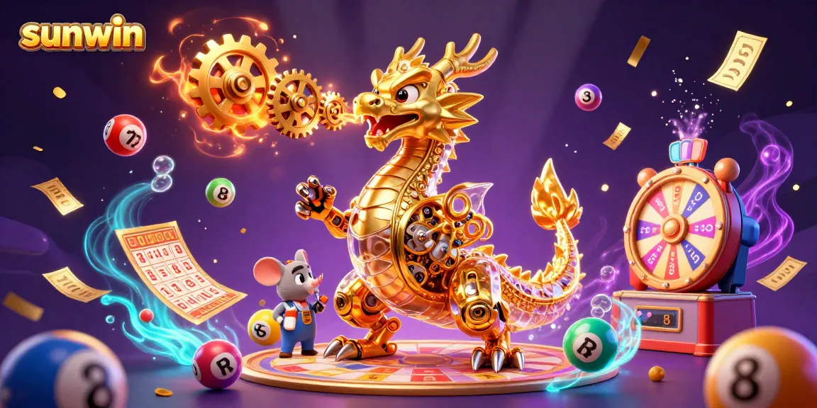 Experience thrilling gameplay and captivating visuals with sunwin in this vibrant 3D illustration.